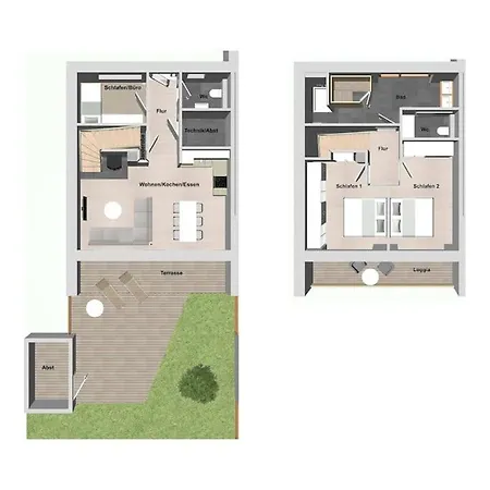 아파트 Ferienbude Am Deich *